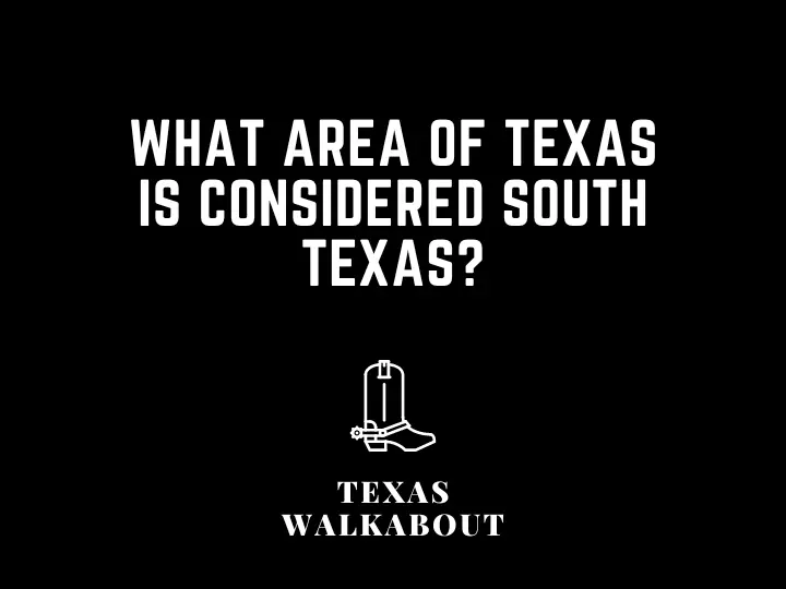 What area of Texas is considered South Texas?