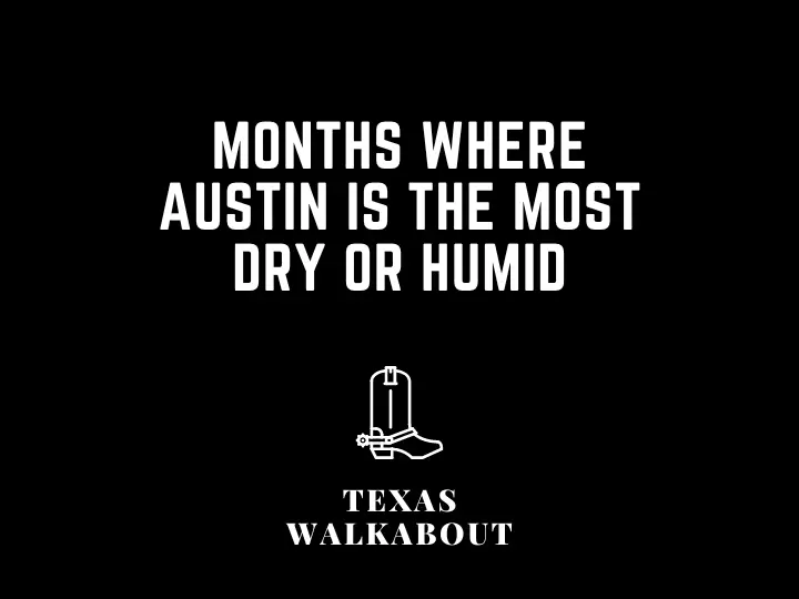 Months Where Austin is the Most Dry or Humid